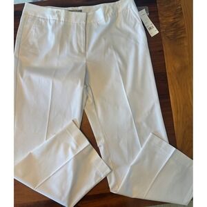 My Collection NWT White Dress Pants Womn 16 Stretch‎ Straight Leg Modern Crisp